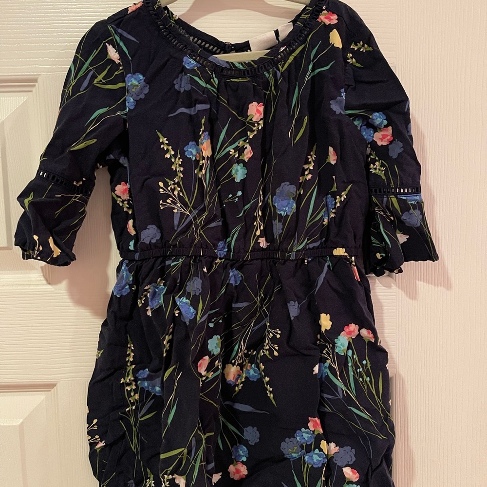 Gap flower dress with flutter 3/4 sleeves XS